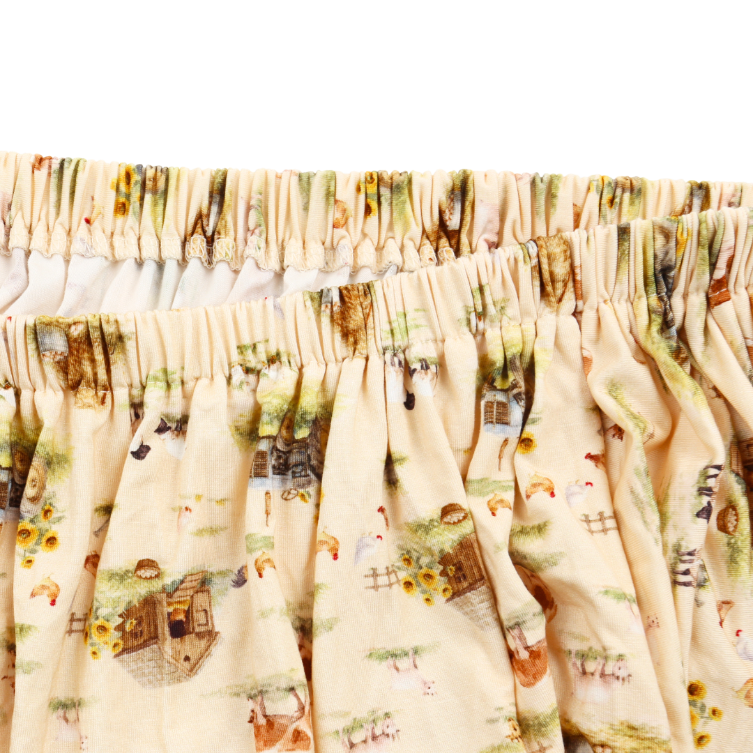 Bamboo Fitted Crib Sheet Country Farm