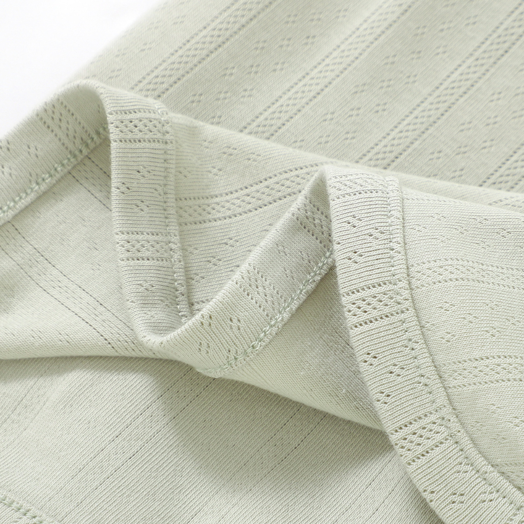 Organic Cotton Pointelle Swaddle Blanket