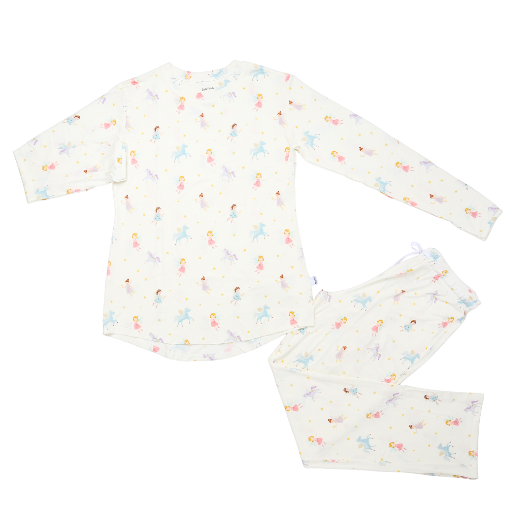 Women's Adult Bamboo Two-Piece Fairy Friends