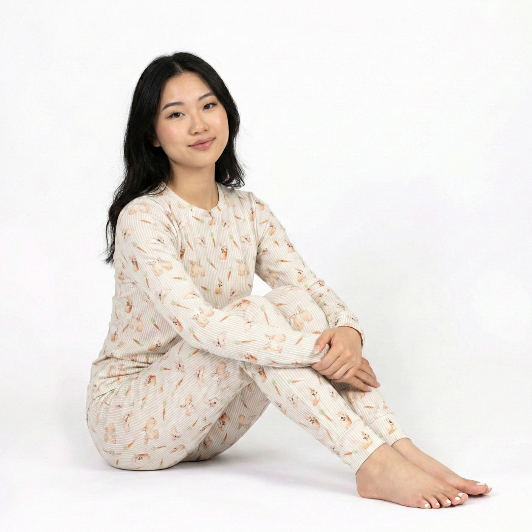 Women's Adult Bamboo Two-Piece Bunny Trail