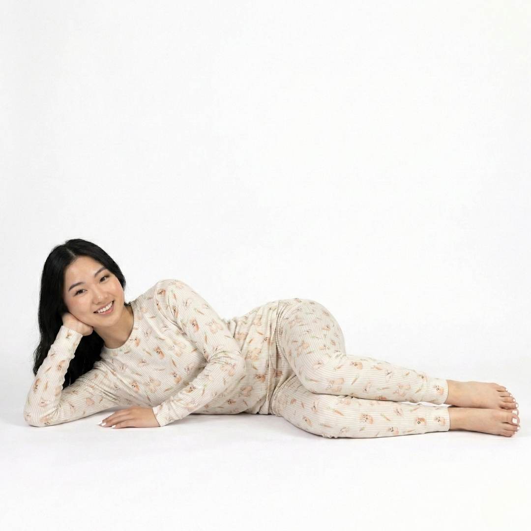 Women's Adult Bamboo Two-Piece Bunny Trail
