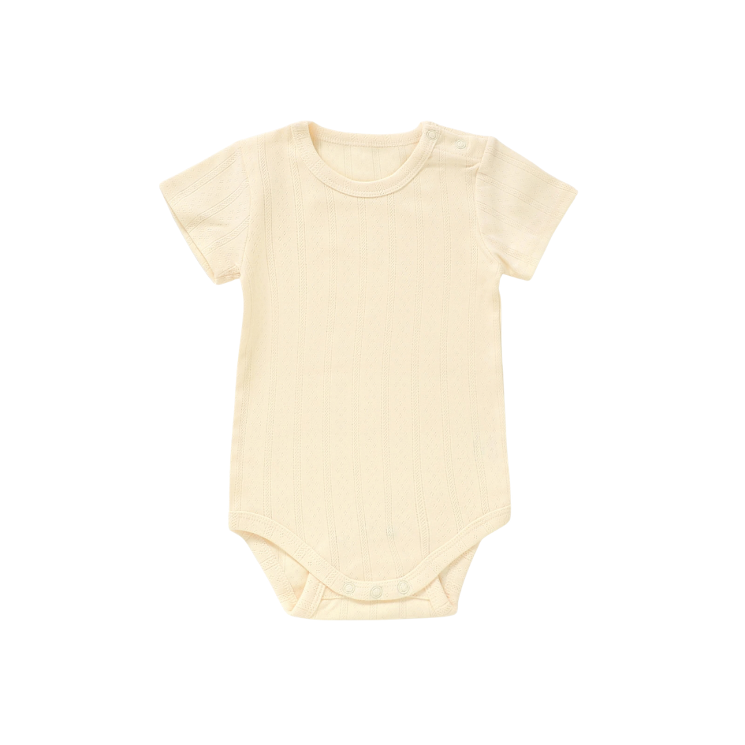 Organic Cotton Pointelle Baby Bodysuit