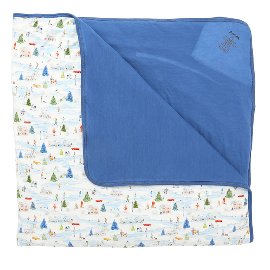 Bamboo Large Blanket Winter Village