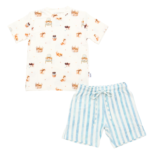 Bamboo Short Sleeve Two-Piece Set Life Of Simon