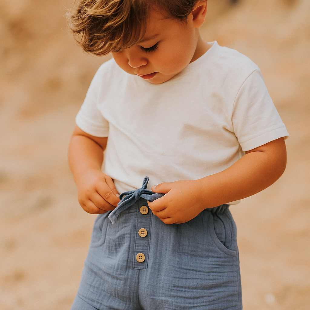 Organic Cotton Muslin Shorts