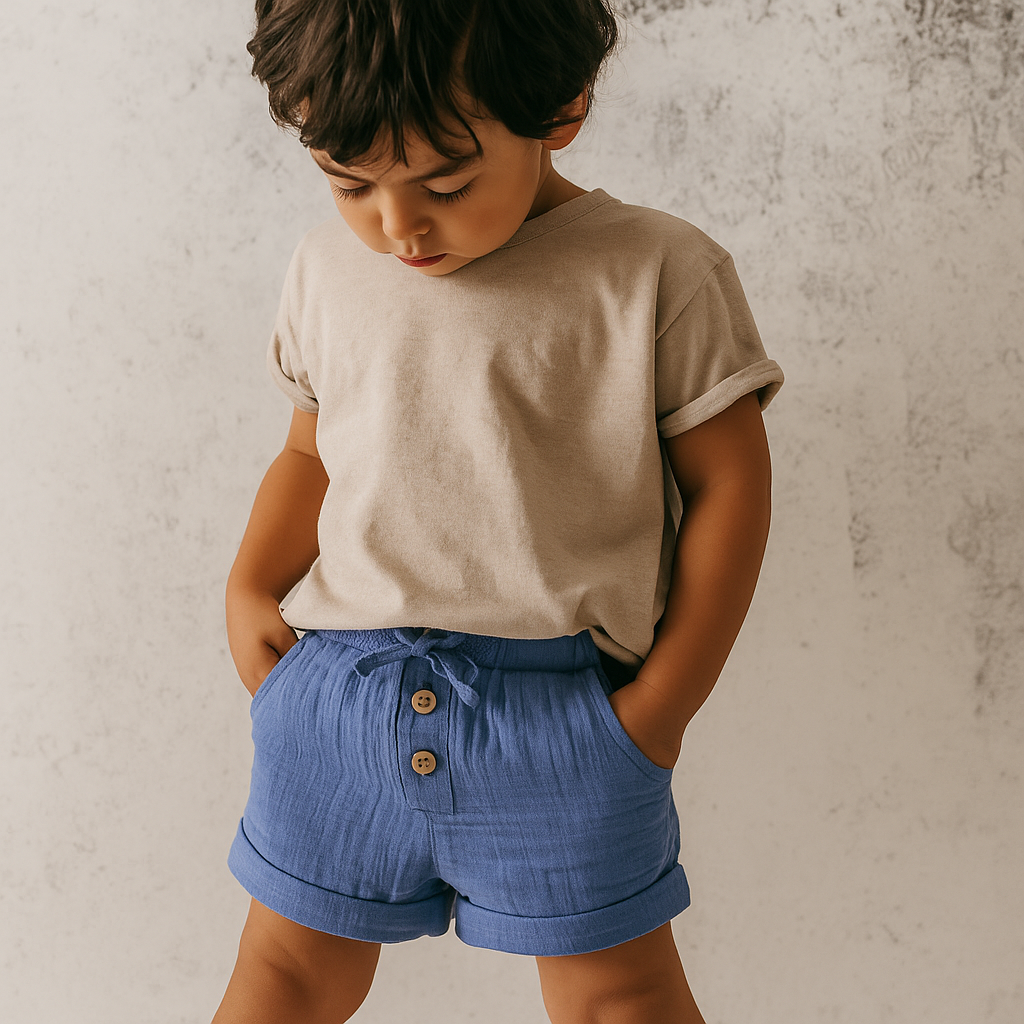 Organic Cotton Muslin Shorts
