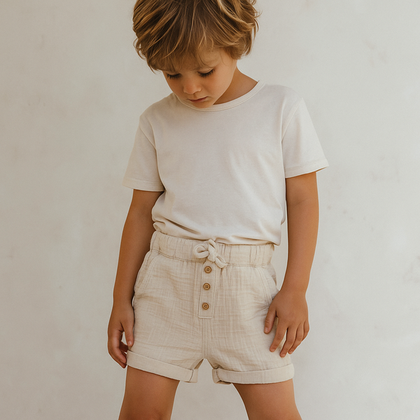 Organic Cotton Muslin Shorts