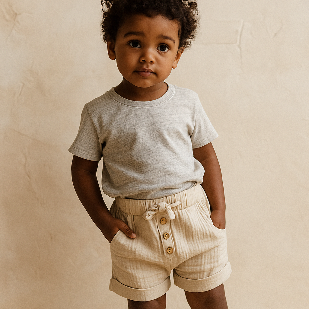 Organic Cotton Muslin Shorts