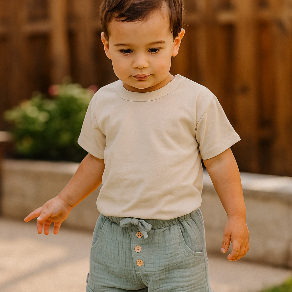Organic Cotton Muslin Shorts