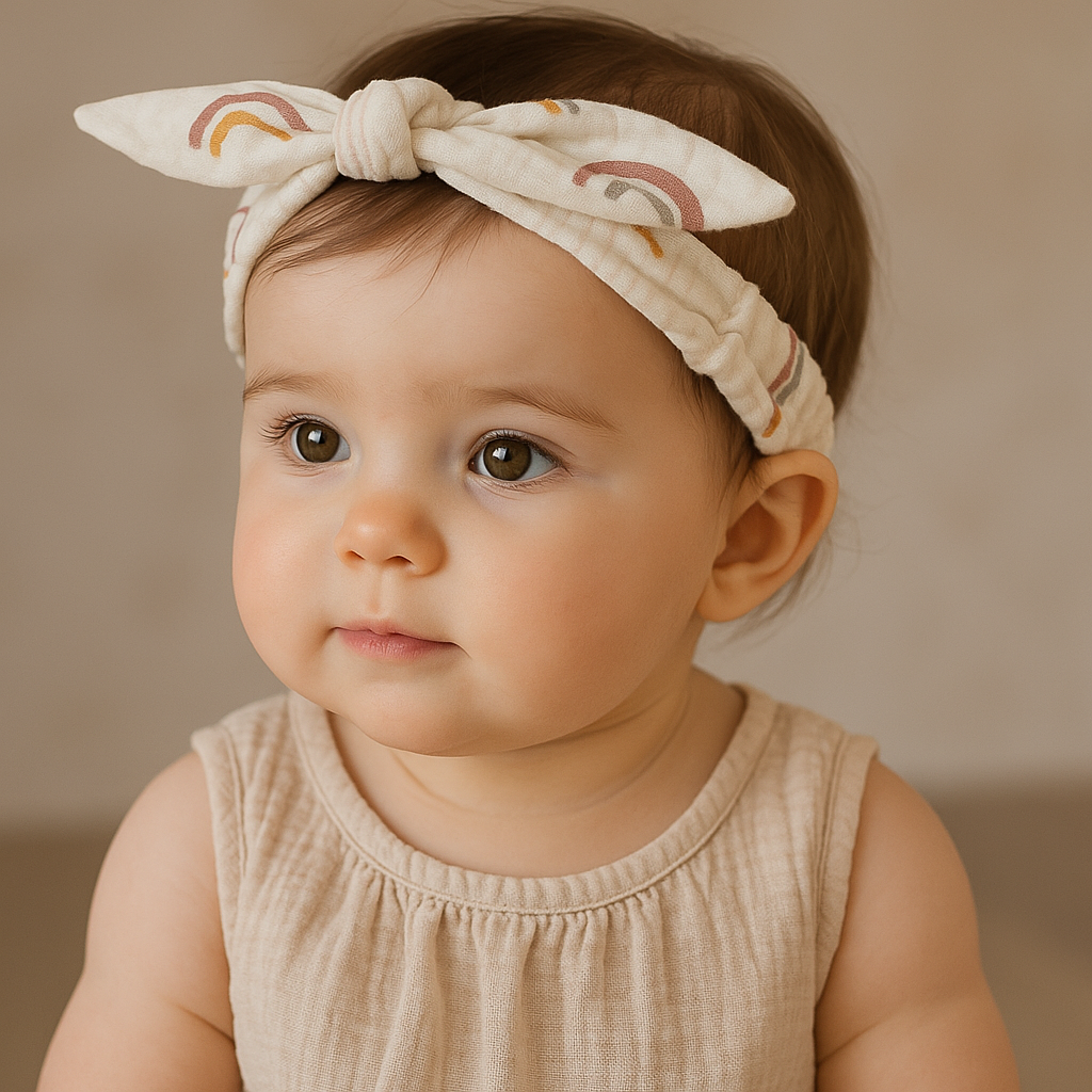 Organic Cotton Headband Earthy Rainbows