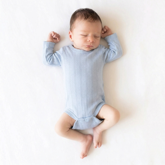 Organic Cotton Pointelle Baby Bodysuit