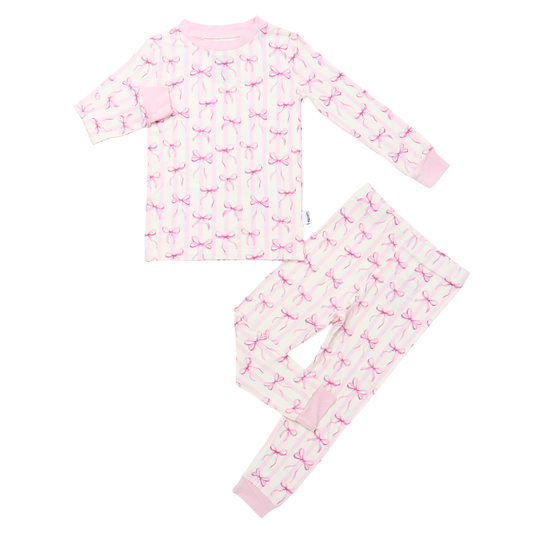 Bamboo Two-Piece Pajama Rosy Ribbon