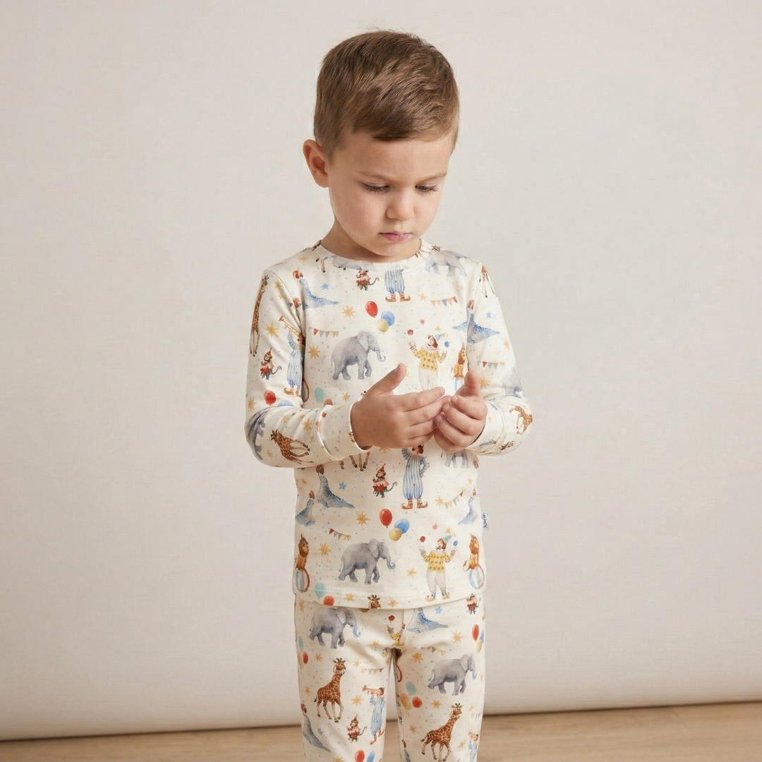 Bamboo Two-Piece Pajama Circus Party