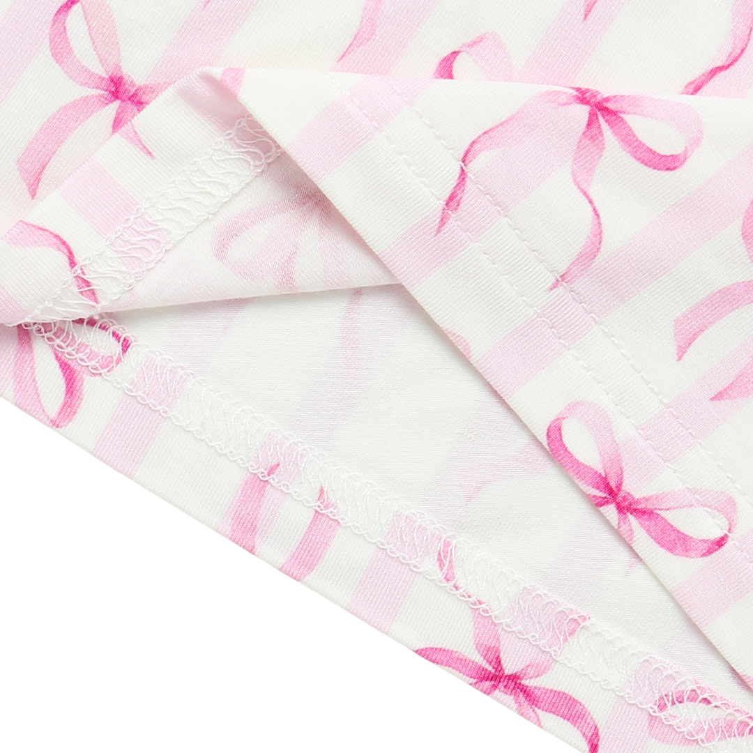 Bamboo Two-Piece Pajama Rosy Ribbon