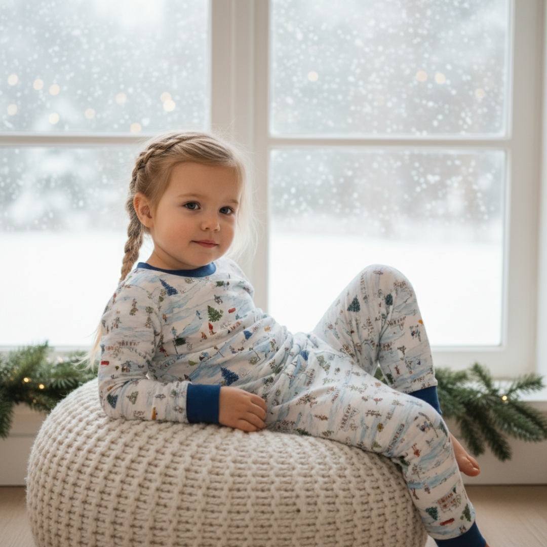 Bamboo Two-Piece Pajama Winter Village