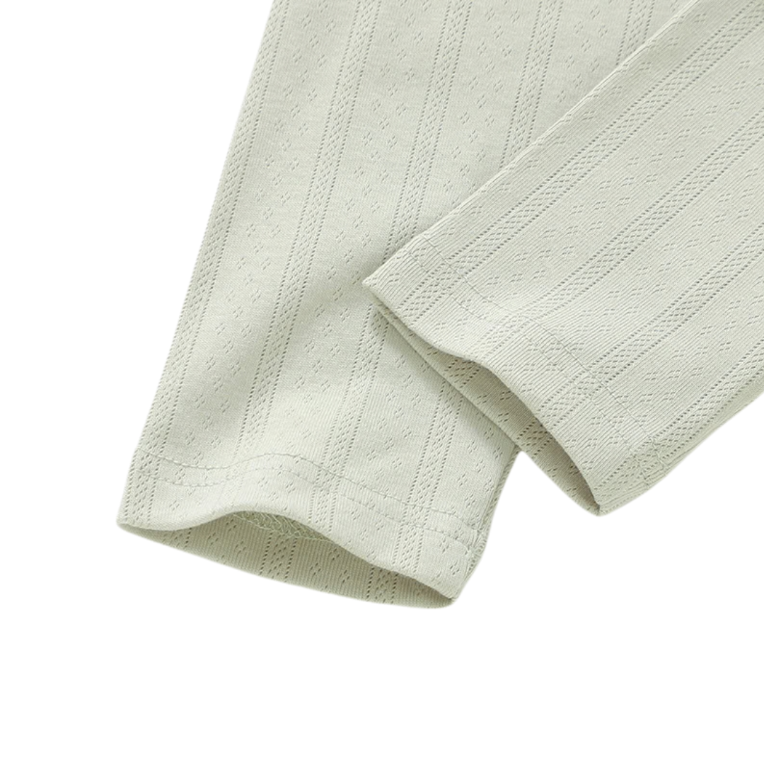 Organic Cotton Pointelle Baby Pants