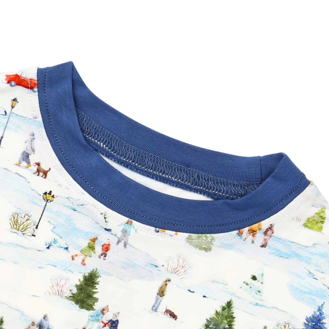 Bamboo Two-Piece Pajama Winter Village