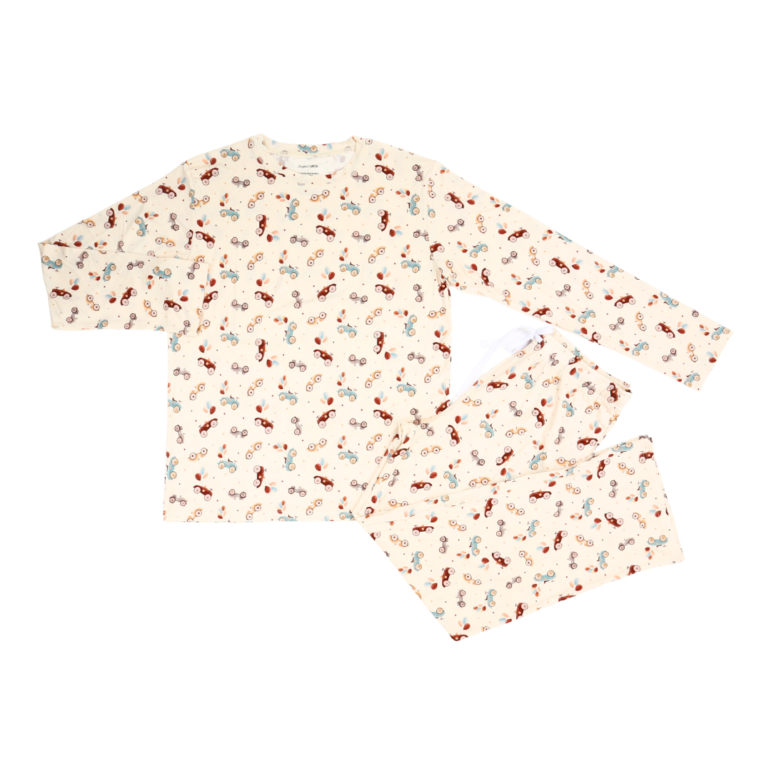 Adult Bamboo Pajama Set Victory Lane