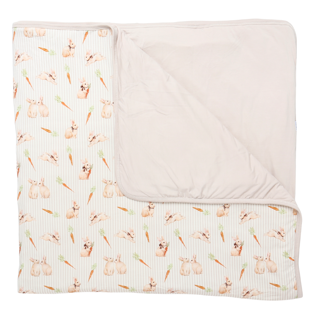 Bamboo Large Blanket Bunny Trail