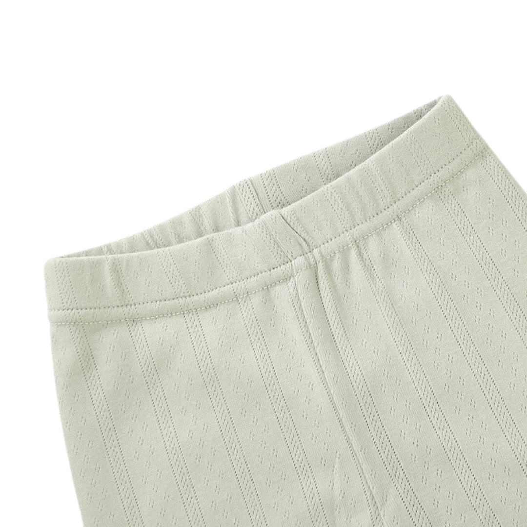 Organic Cotton Pointelle Baby Pants