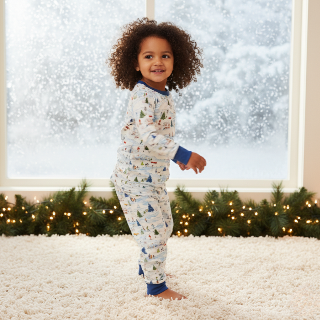 Bamboo Two-Piece Pajama Winter Village