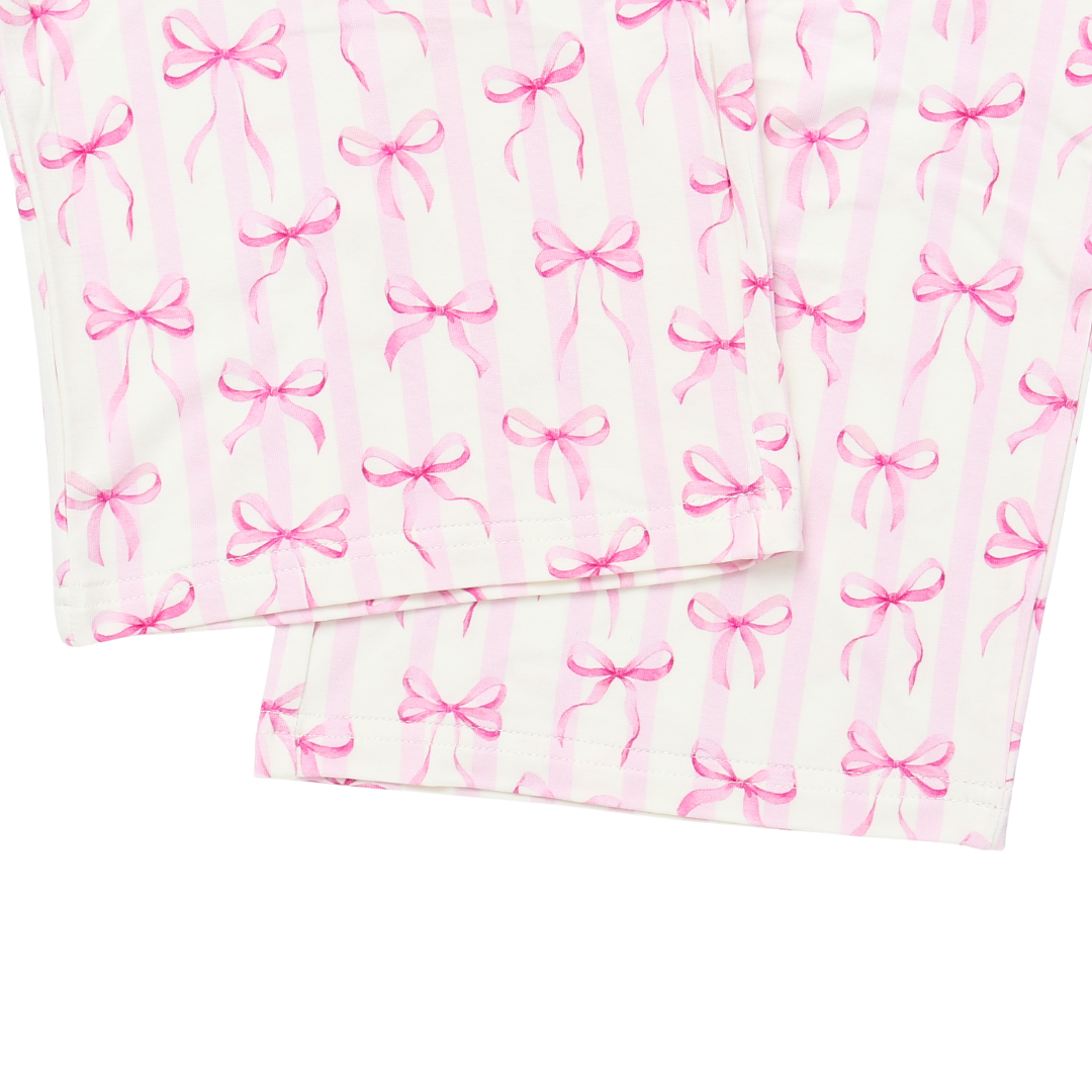 Women's Adult Bamboo Two-Piece Rosy Ribbon