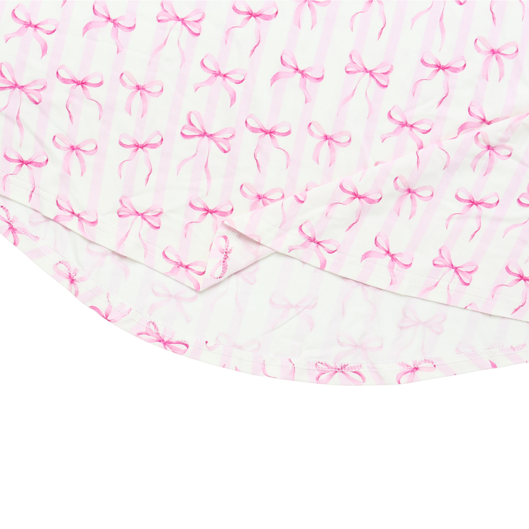 Women's Adult Bamboo Two-Piece Rosy Ribbon
