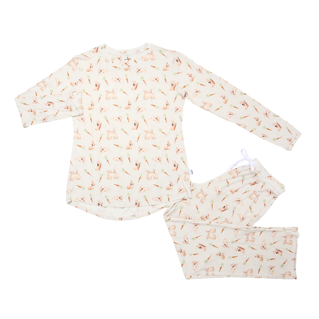 Women's Adult Bamboo Two-Piece Bunny Trail