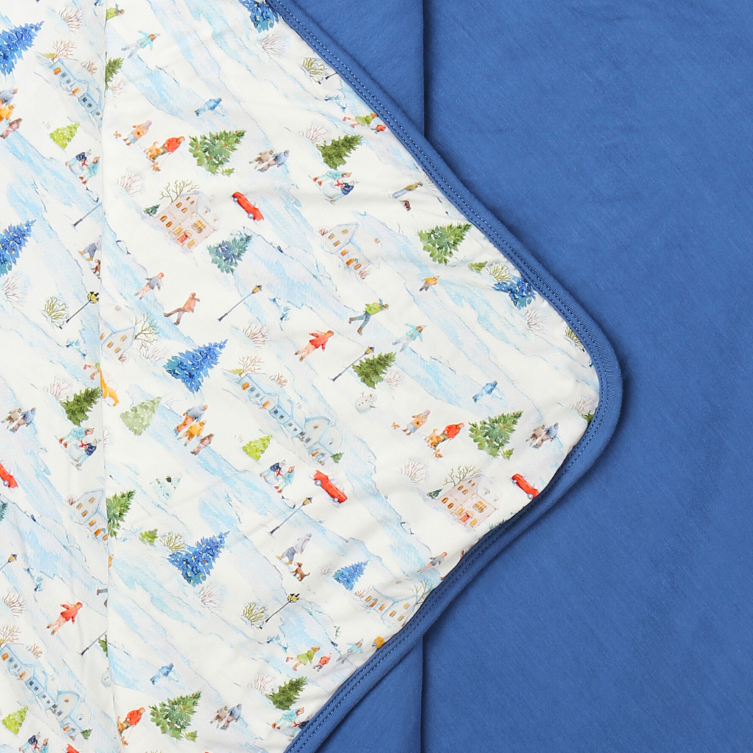 Bamboo Large Blanket Winter Village