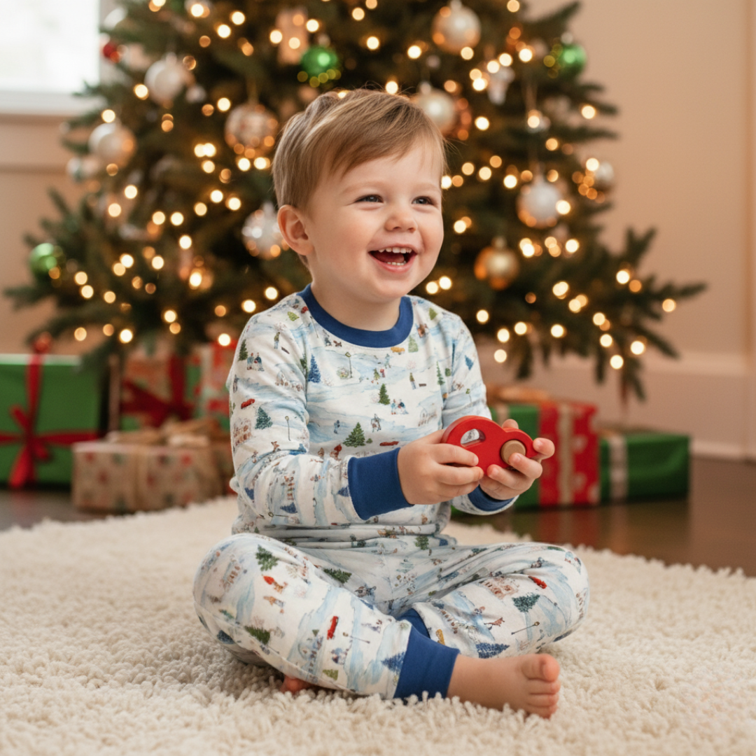 Bamboo Two-Piece Pajama Winter Village