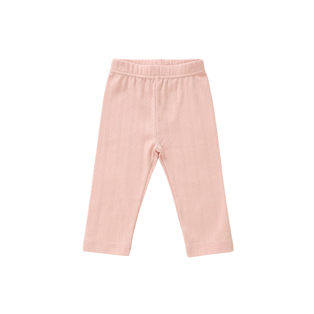 Organic Cotton Pointelle Baby Pants