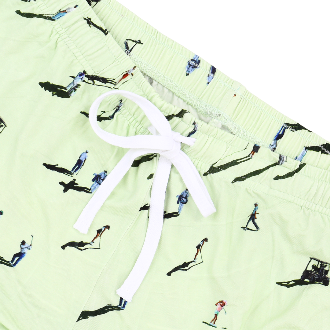 Unisex Adult Bamboo Pajama Set Tee Time