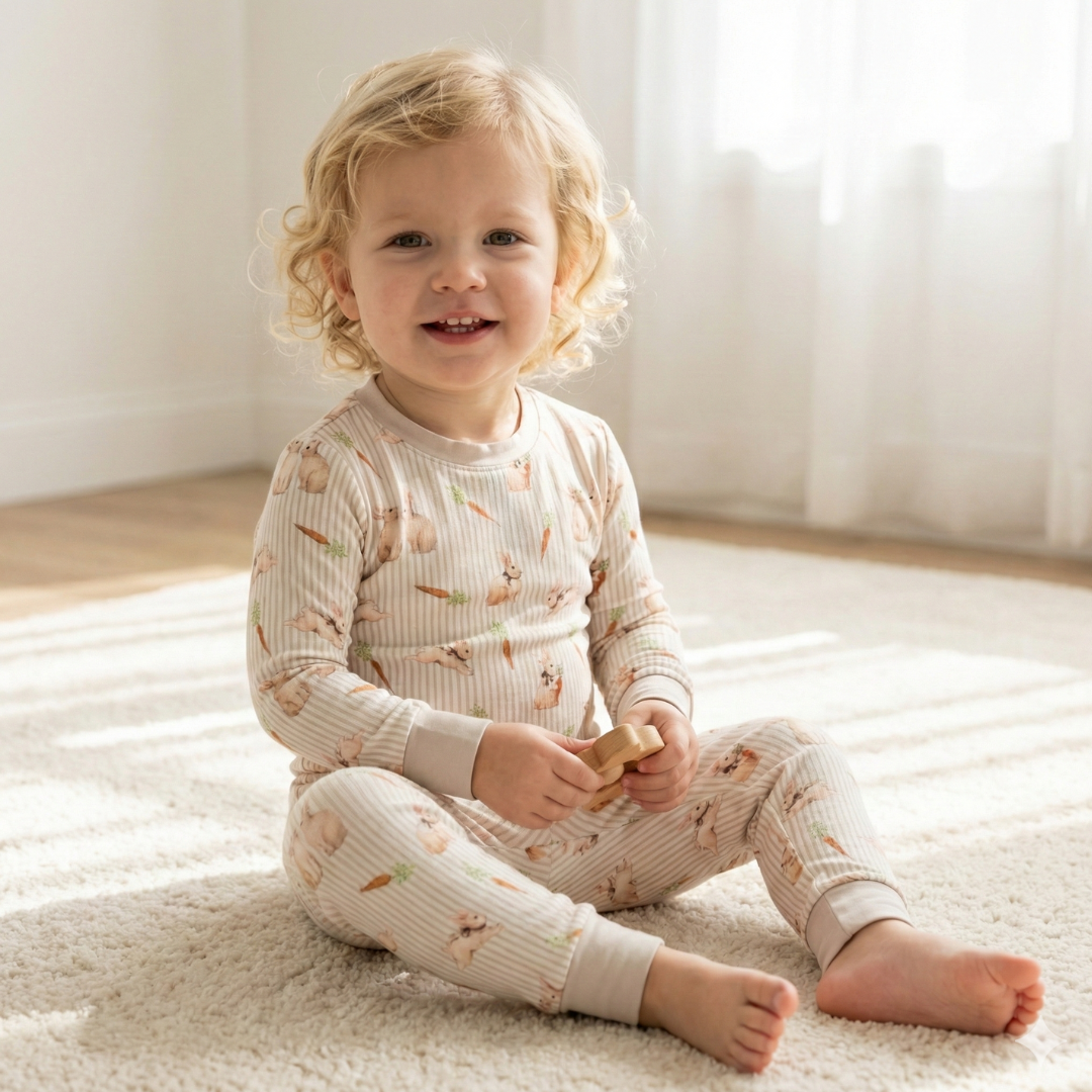 Bamboo Two-Piece Pajama Bunny Trail