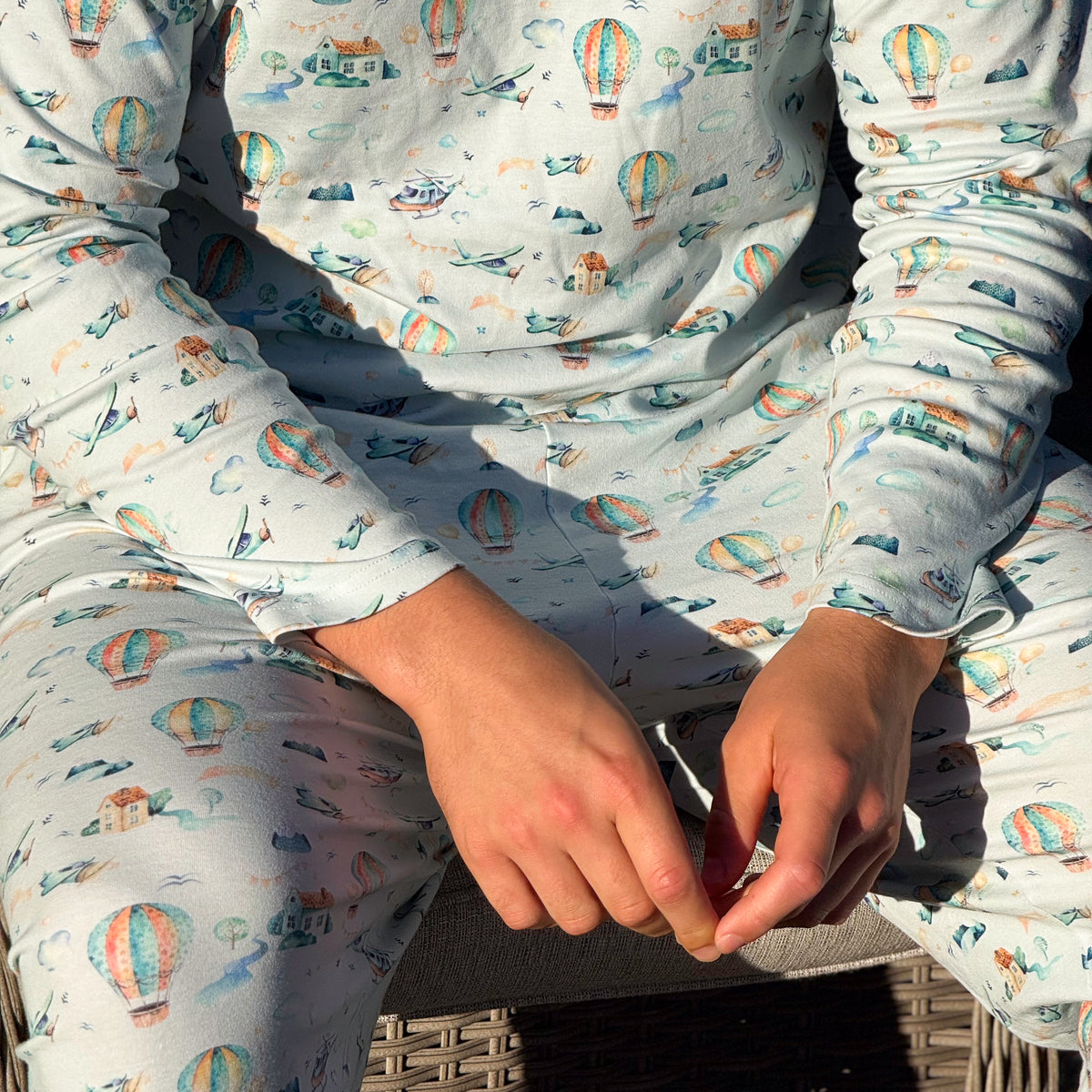 Men's Adult Organic Cotton Two-Piece Pajama Little Voyager