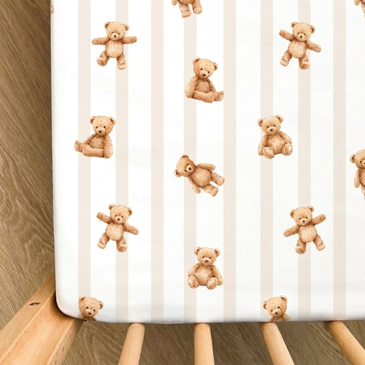 Bamboo Crib Sheet Honey Bear