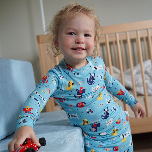 Bamboo Two-Piece Pajama Puppy Parade