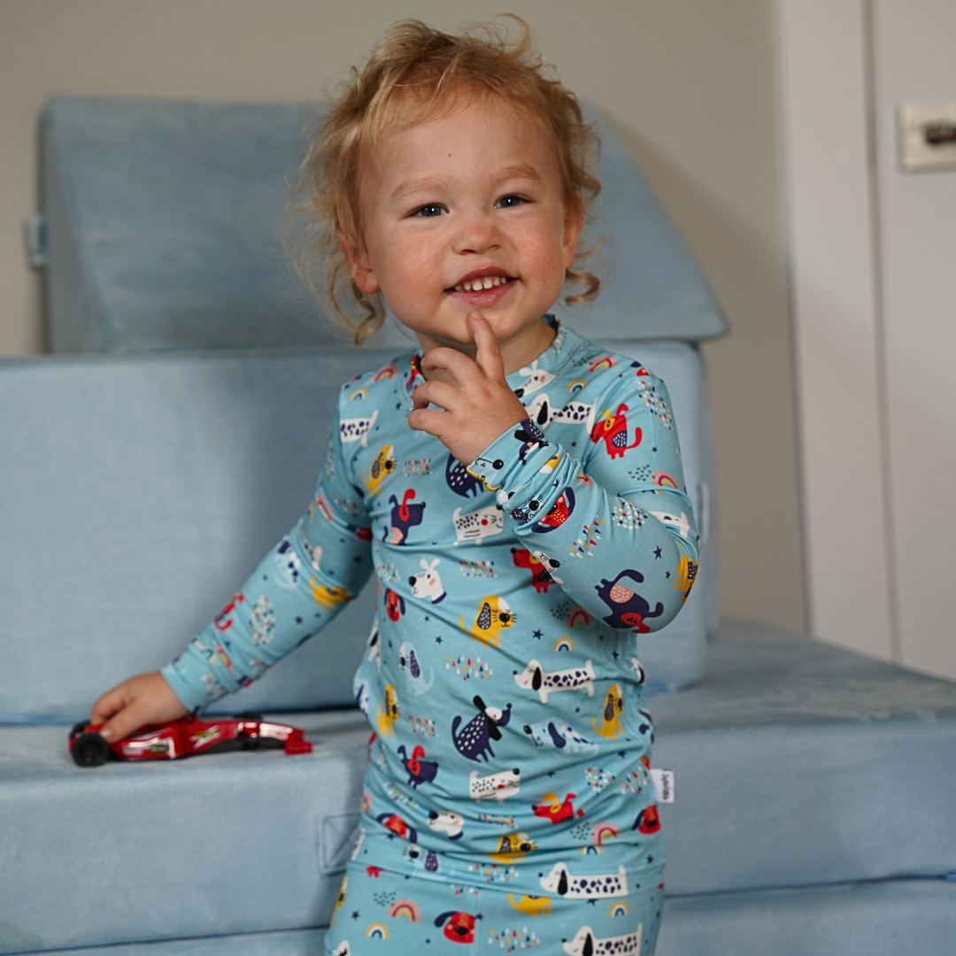 Bamboo Two-Piece Pajama Puppy Parade