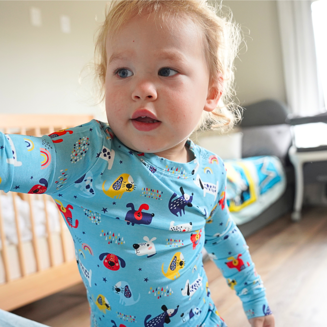 Bamboo Two-Piece Pajama Puppy Parade