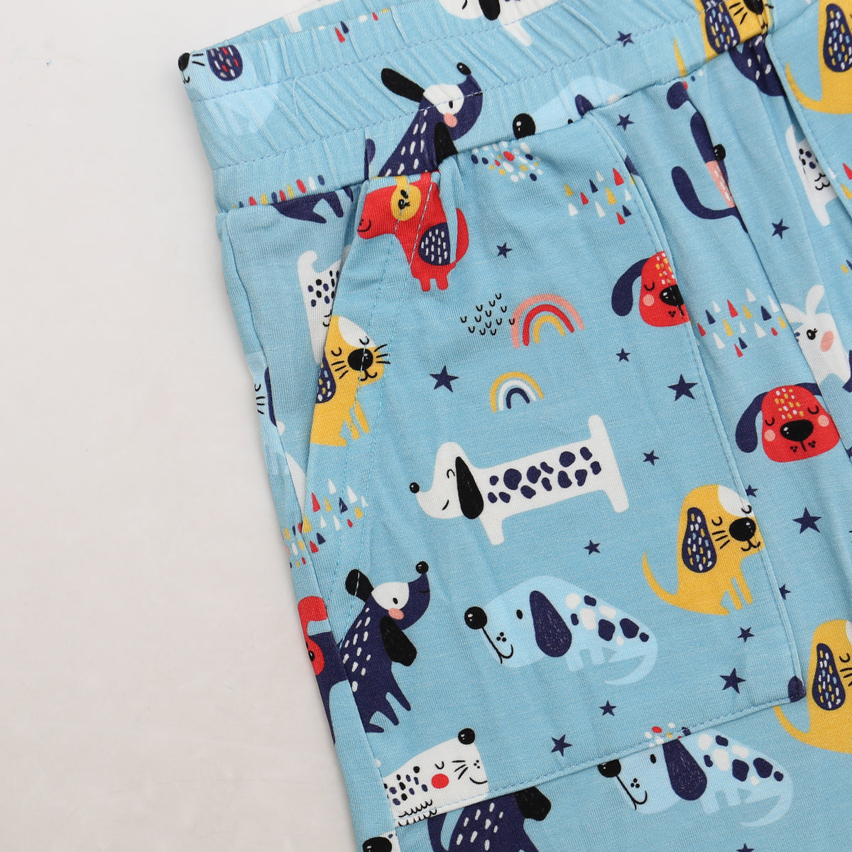Bamboo Short Sleeve Two-Piece Set Puppy Parade