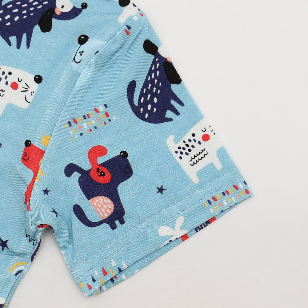 Bamboo Short Sleeve Two-Piece Set Puppy Parade
