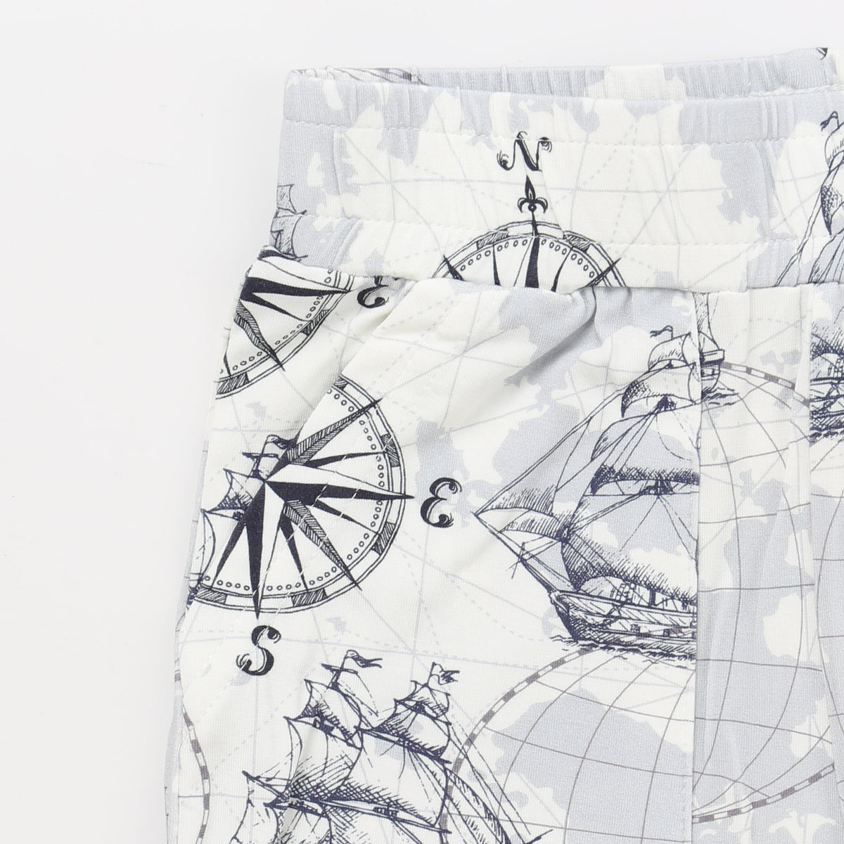 Bamboo Short Sleeve Two-Piece Set Sailor