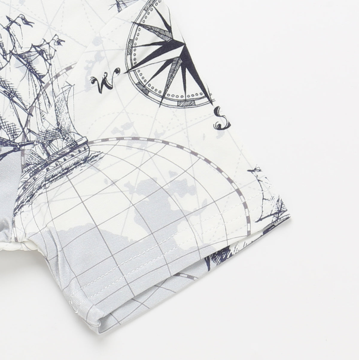 Bamboo Short Sleeve Two-Piece Set Sailor