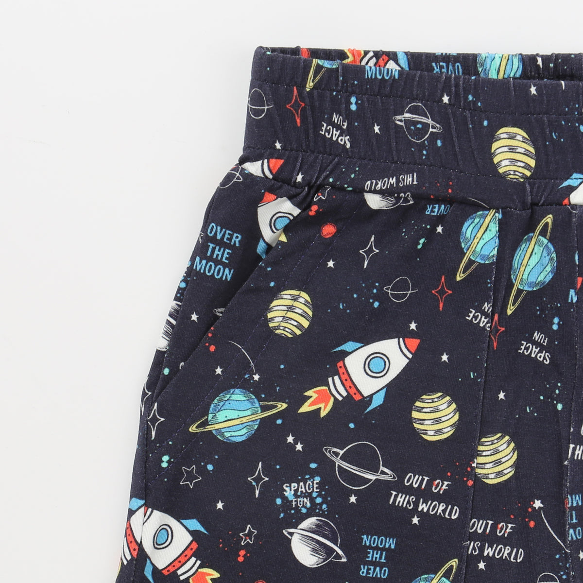 Bamboo Short Sleeve Two-Piece Set Galactic Dreams