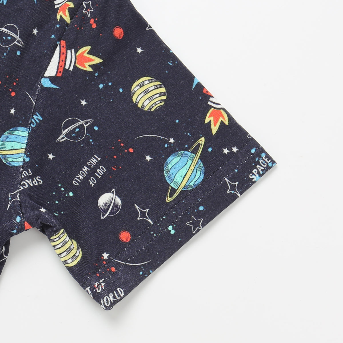 Bamboo Short Sleeve Two-Piece Set Galactic Dreams