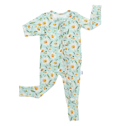 Bamboo Ruffle Zippy Pajama Daisy Dreams