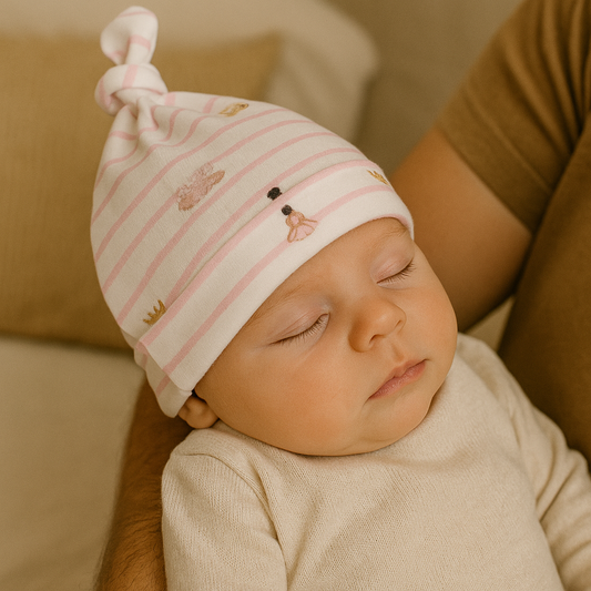 Organic Cotton Newborn Hat Ballet Print