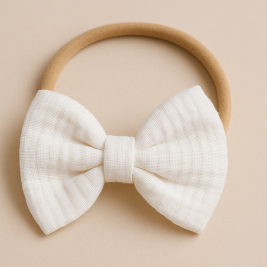 Organic Cotton Muslin Headband For Newborns