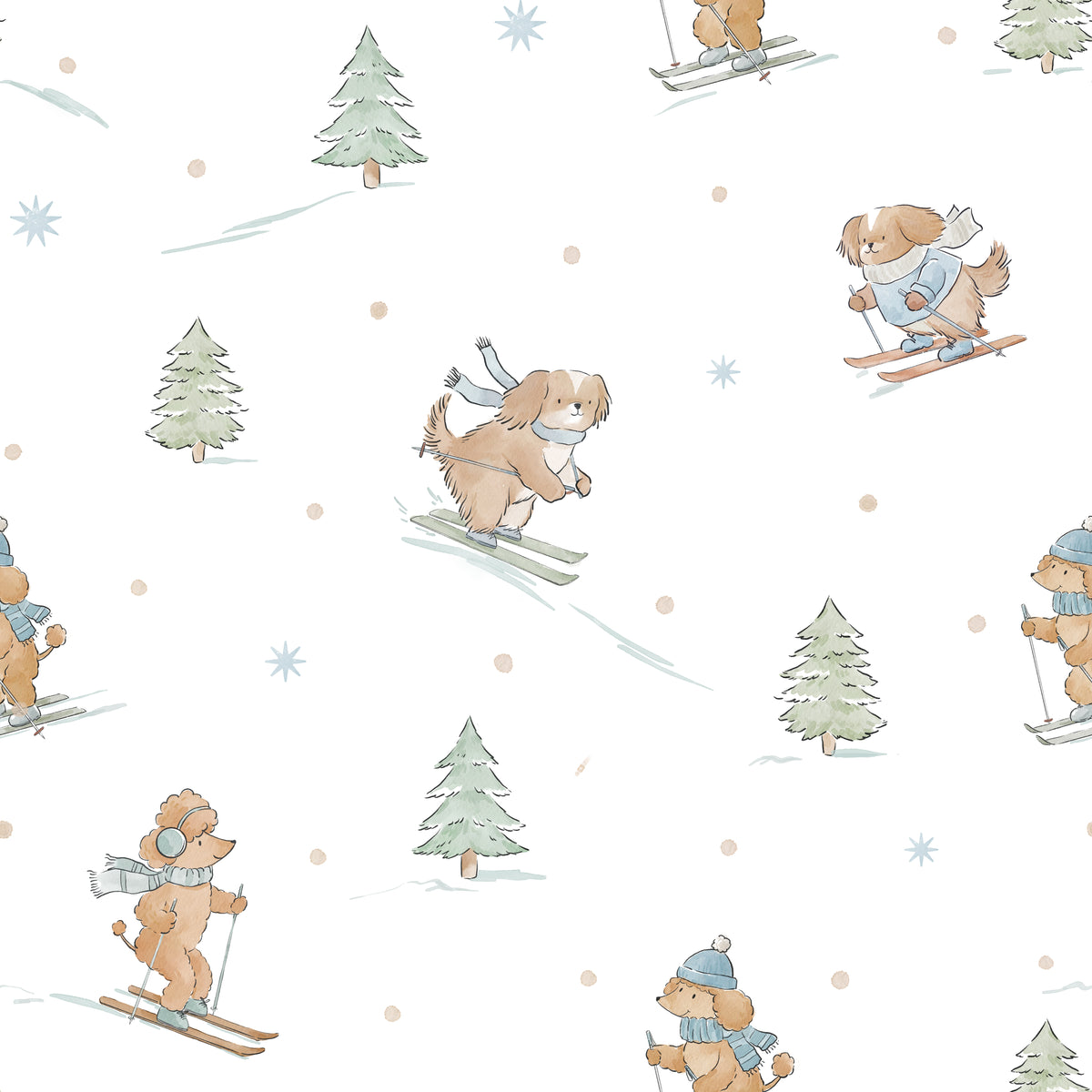 Women's Adult Bamboo Two-Piece Ski Pups