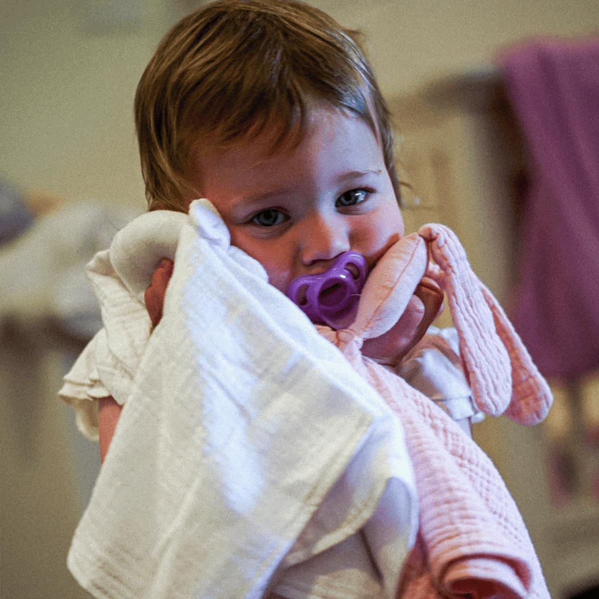 Muslin Lovey Blanket Bunny Toy for Babies and Kids - SofiaMila
