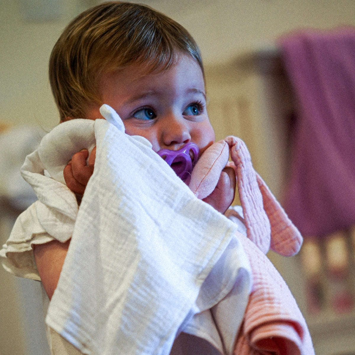 Muslin Lovey Blanket Bunny Toy for Babies and Kids - SofiaMila